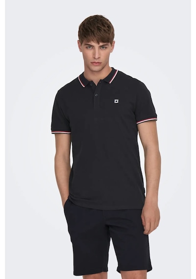 Only & Sons Erkek Onsfletcher Polo Yaka %100 Pamuk T-shirt 22024827 Lacivert Lacivert