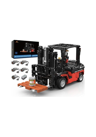 Jm Bricklayer Teknik Forklift Yapı Blokları, 2,4 Ghz Rc Uzaktan Kumandalı Parçalı Setler Çok Renkli