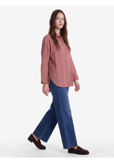 Lcw Modest Pembe Modal Karışımlı Kadın Gömlek Tunik