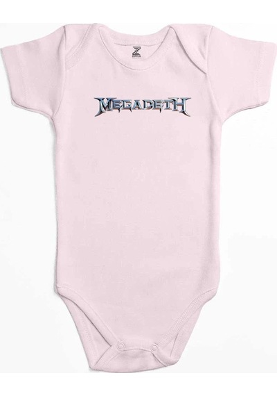 Zepplin Giyim Megadeth Text Rainbow Mavi Bebek Body Zıbın