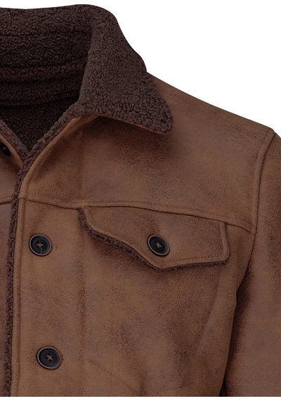 Hatemoğlu Taba Slim Fit Bebe Yaka Deri Mont 2982346 Taba