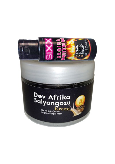 Bonie Giant Anti-yaşlanma Cilt Kremi Ksıxx:32 Dev Afrika Salyangozu 100ml Ile+ 1sıxx Renk Ton Için Kadın Wagına Kremi 60 Ml