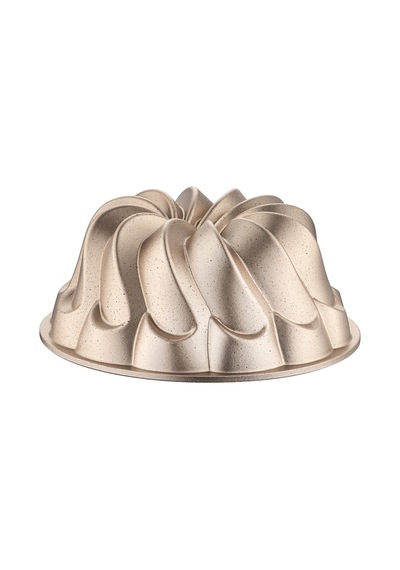 Emsan Golden Flora Döküm Kek Kalıbı 25 Cm Gold