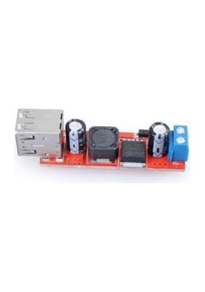 Gözeler Çift Usb Çıkışlı 9v / 12v / 24v / 36v - 5v Dönüştürücü Dc 3a