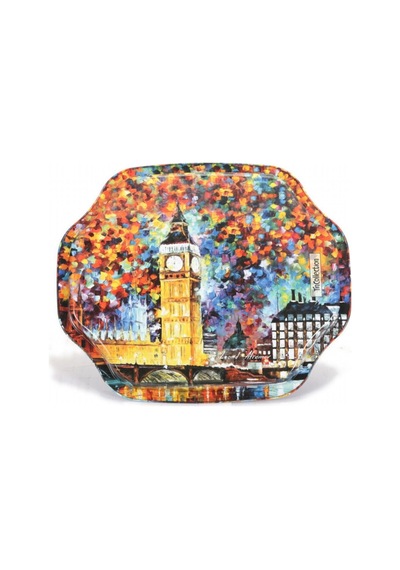 Ef166-01 Afremov Big Ban Desenli Özel Şekil Tepsi 28x33 Cm Desenli