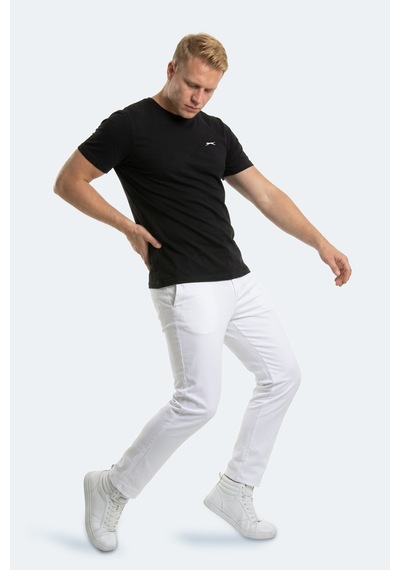 Slazenger Rosalva Jmb Erkek Büyük Beden Siyah Tişört