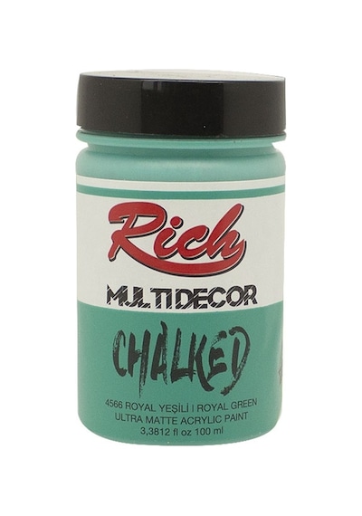 Rich Multidecor Chalked Akrilik Boya - 100Cc - Royal Yeşili - N:4