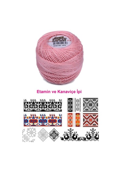 Kaplan Etamin Ve Kanaviçe İpi 8 No Kod/renk: 1016 - Royaleks Çok Renkli