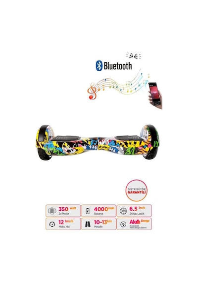 Citymate Elektrikli Kaykay Hoverboard Akıllı Denge 6.5 Inch + Hoverkart + Çanta Extrem Paket D01