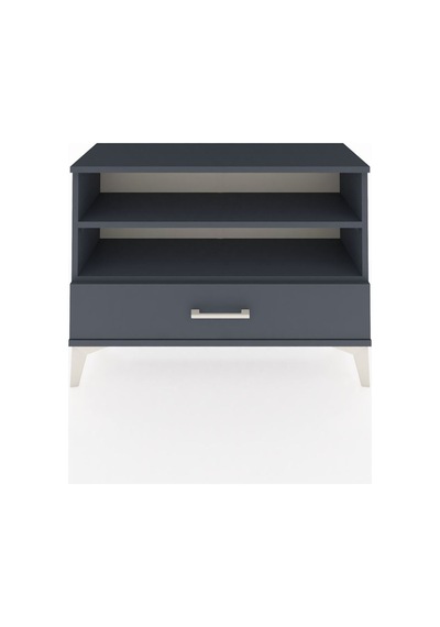 Arges Şifonyer 2 Raflı Tek Çekmeceli 88x30x64 Antrasit-antrasit Antrasit