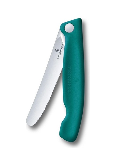 Victorinox Swiss Classic 11cm Tırtıklı Piknik Bıçağı, Yeşil