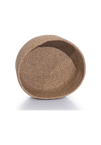 Koza Home Cesta El Yapımı Pamuklu Natural Hasır Dekoratif Sepet 3lü Set 30c
