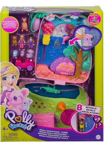 GKJ63 Polly Pocket Çanta Olabilen Micro Oyun Setleri / +4 yaş