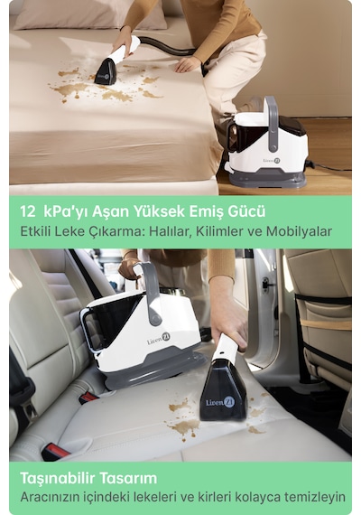 Livenzi Jjb-737-ıı Koltuk Halı Yıkama Ve Leke Çıkartma Makinesi-beyaz