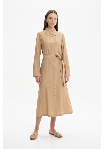 Aker 24ss04136111 Küçük Beden Elbise 24ss04136111 038 Camel Camel