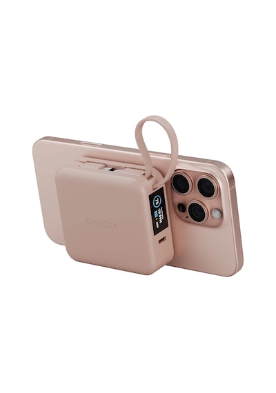 Magpac Mini Plus Dijital 10.000 Mah 20w Type-c 20w Type-c Kablo 15w Telefon Saat Kablosuz Şarj Magsafe Powerbank Koyu Gri