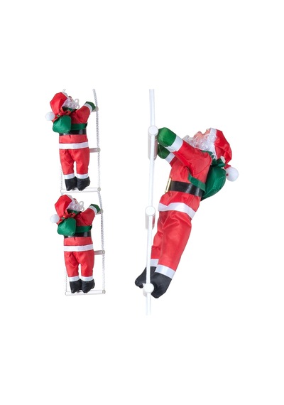 Merdiven Tırmanan Noel Baba 105cm 2li
