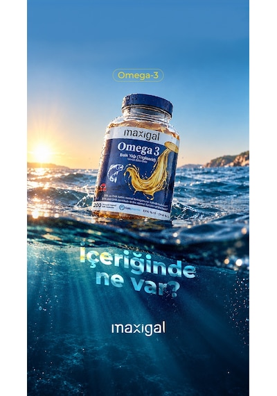 Maxigal Omega-3 Balık Yağı 200 Kapsül
