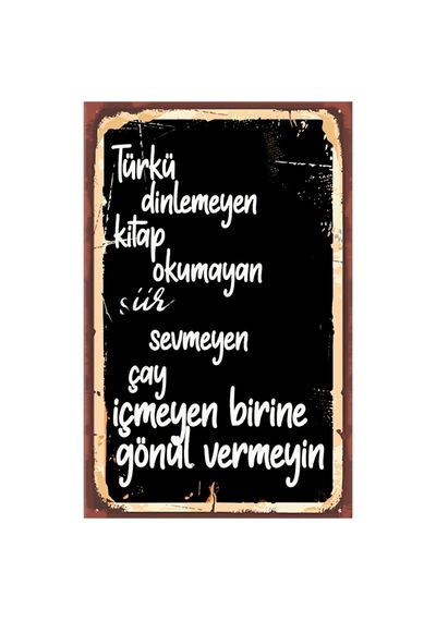 Çay Ve Kahve Temalı Retro Ahşap Poster Renkli - 515852706 Renkli