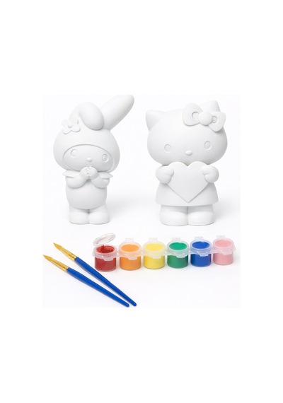 Hello Kitty & My Melody Akrilik Boyama Seti Çocuklar İçin Figür Boyama Oyuncağı