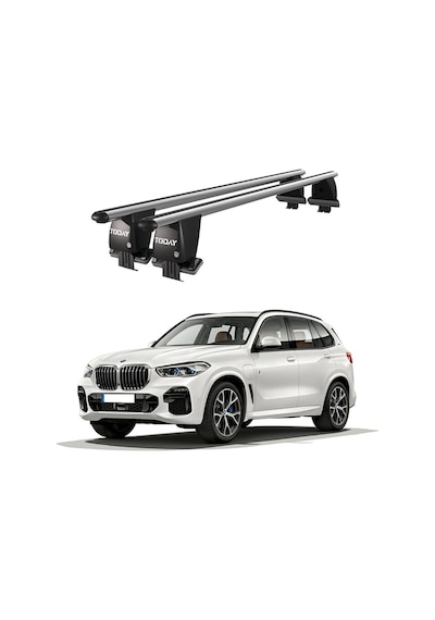 Royal Bmw X5 G05 2019 Ve Sonrası Uyumlu Gri Ara Atkı Port Bagaj Tavan Barı