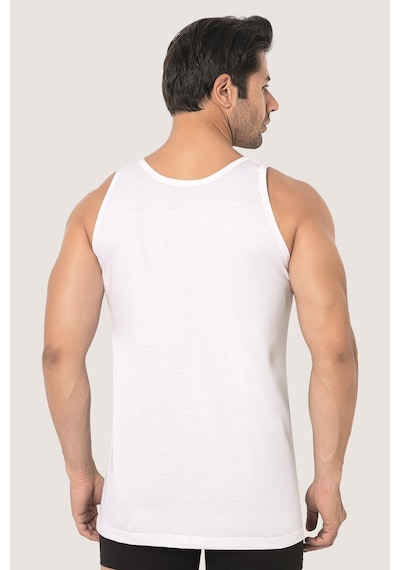 Arma Yıldız Erkek Beyaz Penye Atlet %100 Pamuk 3'lü Paket Beyaz