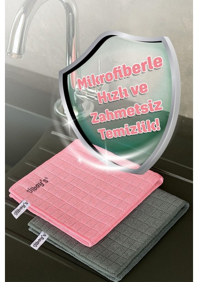 İlbay's 2'li Mikrofiber Zor Kir Bezi 40x40 Cm Çok Renkli