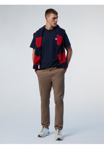 North Sails Basic Logolu Erkek T-shirt-33354 Lacivert