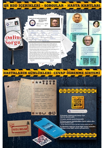 Çözülmemiş Davalar Akıl Hastanesi Dedektiflik Oyunu