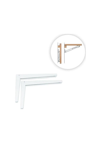 Shuıvan Katlanır Masa Braketi 20cm Karavan Ek Tezgah 2'li Set -1123