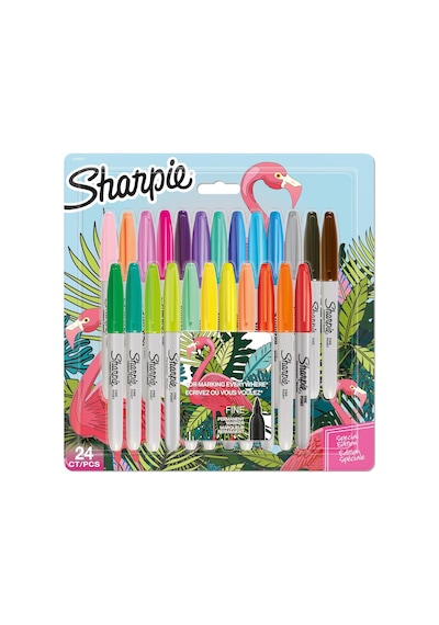 Fine Permanent Markör 24'lü Karışık Paket, Flamingo