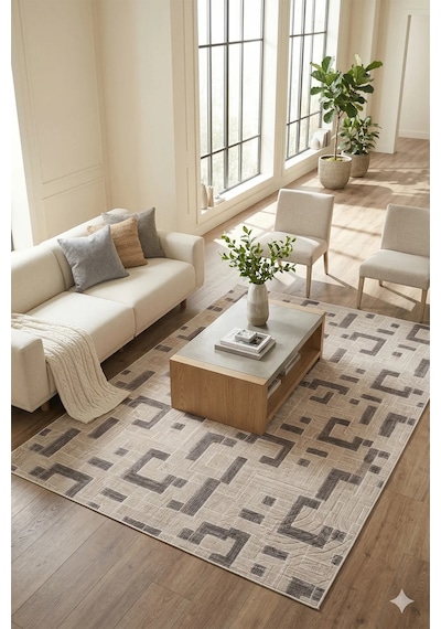 Modern Desen Baskılı Kaymaz Taban Elit Şık Dört Mevsim Yıkanabilir Halı Yolluk Oturma Salon Odası Vizon Vizon Modern Desen Baskılı Kaymaz Taban Elit Şık Dört Mevsim Yıkanabilir Halı Yolluk Oturma Salon Odası Vizon Vizon