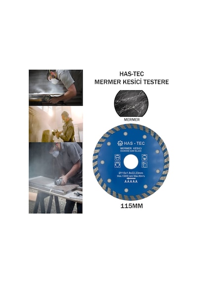 115mm Mermer Kesici Diamond Saw Blade Ø115x1.8x22.23 Mm