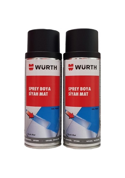 Sprey Boya Ral9005 Mat Siyah 400 Ml 2 Li Set Siyah Siyah