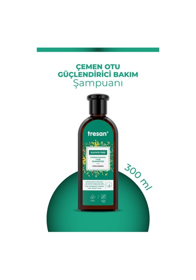 Çemen Otu Güçlendirici Sülfatsız Şampuan Dökülme Karşıtı & Hacim 300 Ml İnce Telli