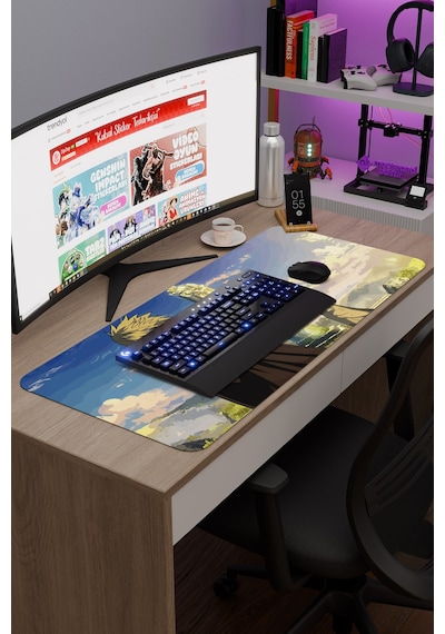 Vinland Saga Anime V1 - 90x40 Xxl Gaming Kauçuk Kaymaz Taban Mouse Pad Fare Altlığı