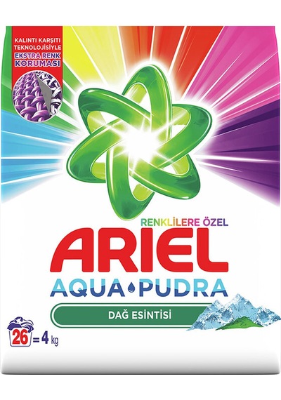 2 Adet Ariel Çamaşır Deterjanı 4 Kg Renkliler Diğer
