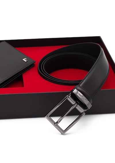 Pierre Cardin Deri Cüzdan & Kemer İkili Set Pc2209k-3234a55 Siyah