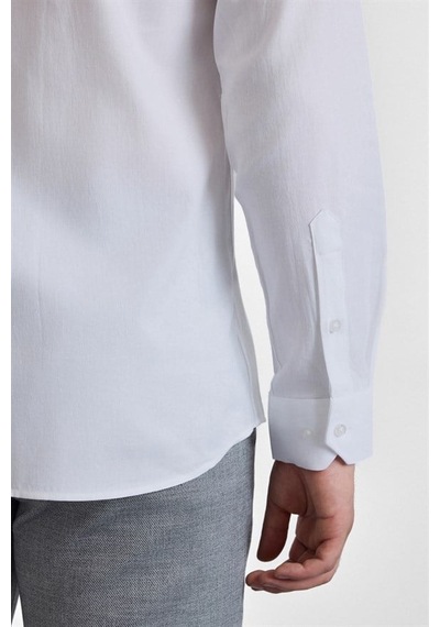 Süvari Beyaz Slim Klasik Yaka Düz Casual Gömlek Gm1008400350-bey Süvari Beyaz Slim Klasik Yaka Düz Casual Gömlek Gm1008400350-bey