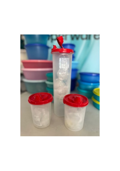 Yağdanlık Oval 1.1 Lt Ve 2 Adet 440 Ml. Kırmızı