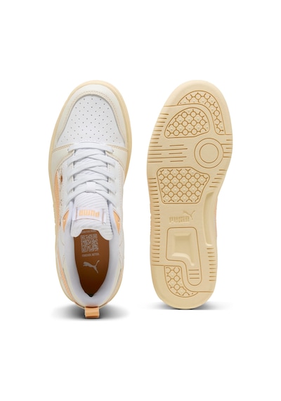 Puma Rebound V6 Unisex Low Flowers Spor Ayakkabı 400714 02 Açık Beyaz Puma Rebound V6 Unisex Low Flowers Spor Ayakkabı 400714 02 Açık Beyaz
