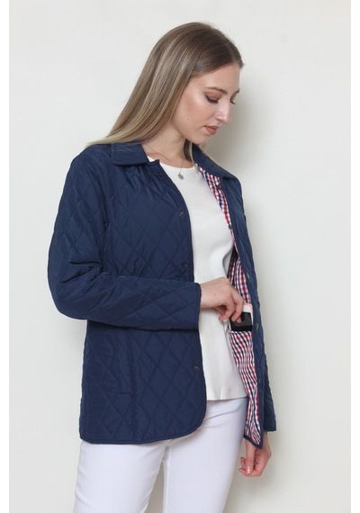 CottonCool Kadın Kapitone Mont Lacivert