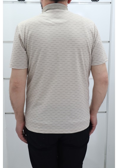 Becces Dmctekstil Erkek 001 Desenli Klasik Kesim Rahat Kalıp Tek Cepli Polo Yaka T-shirt Açık Kahverengi Becces Dmctekstil Erkek 001 Desenli Klasik Kesim Rahat Kalıp Tek Cepli Polo Yaka T-shirt Açık Kahverengi