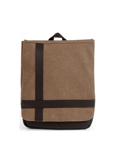 Baginn Kadın Sırt Çantası 35 22 Cm Kanvas Kumaş Laptop Bölmeli Business Sırt Çantası Okul Çantası Mega Bag Vizon