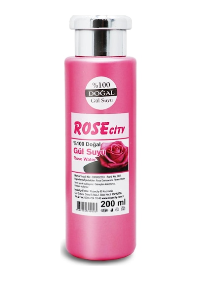 Rose City Doğal Gül Suyu 200 ML + Gül Kokulu Tesbih