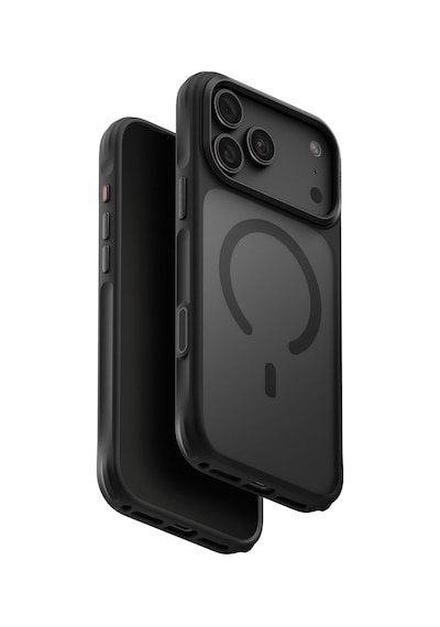 Apple iPhone Uyumlu 18 Pro Max Kılıf Parmak İzi Ve Leke Tutmaz Veren Serisi Buzlu Transparan Magsafe Kapak Siyah