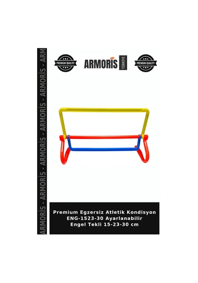 Premium Egzersiz Atletik Kondisyon Eng-1523-30 Ayarlanabilir Engel Tekli 15-23-30 Cm Çok Renkli