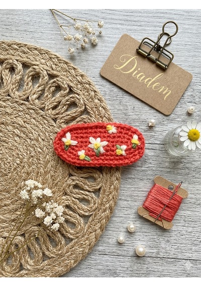 Diadem Aksesuar Çiçek Bahçesi Diadem Kırmızı
