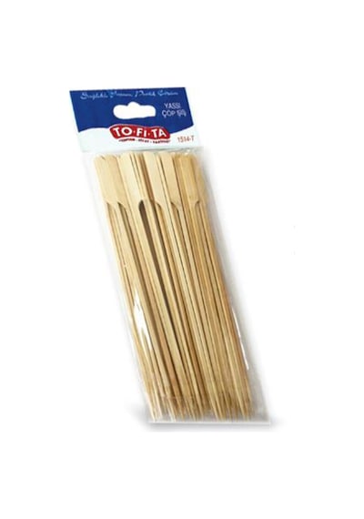 2 Adet Tofita Yassı Çöp Şiş 25cm 50'li