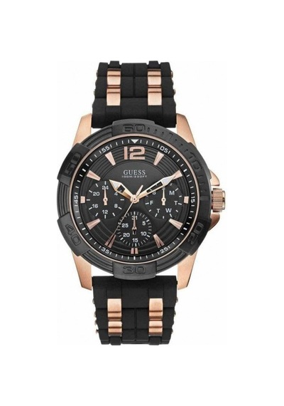 Guess Guw0366g3 Modeli Siyah Silikon Saat Kordonu